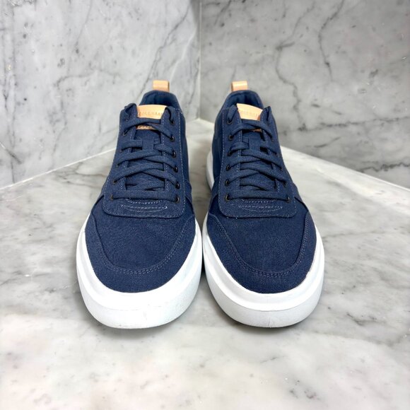 Cole Haan Men's Grandpro Rally Canvas Court Sneaker US Size 12 Blue White C34716 - Picture 3 of 10
